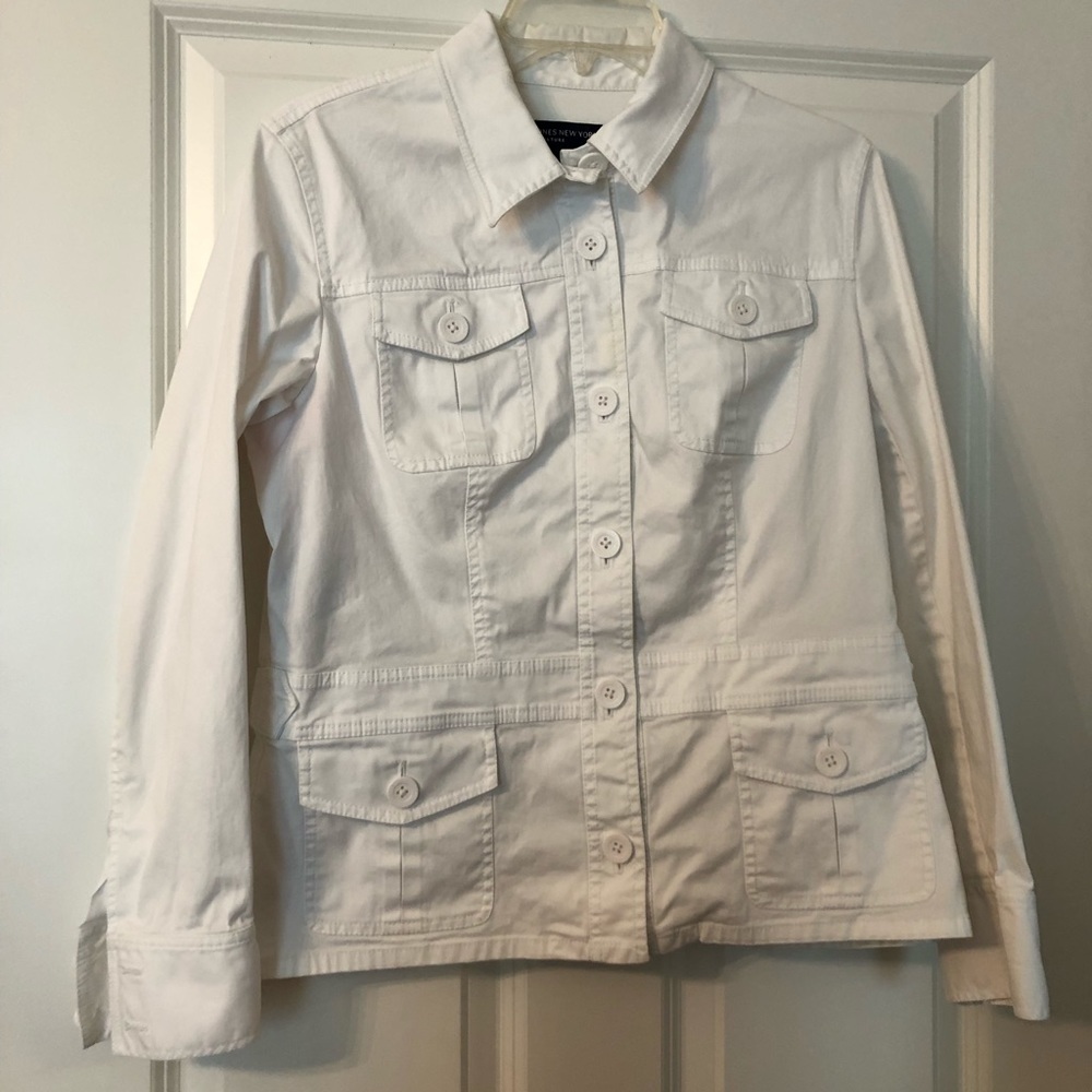 White safari jacket